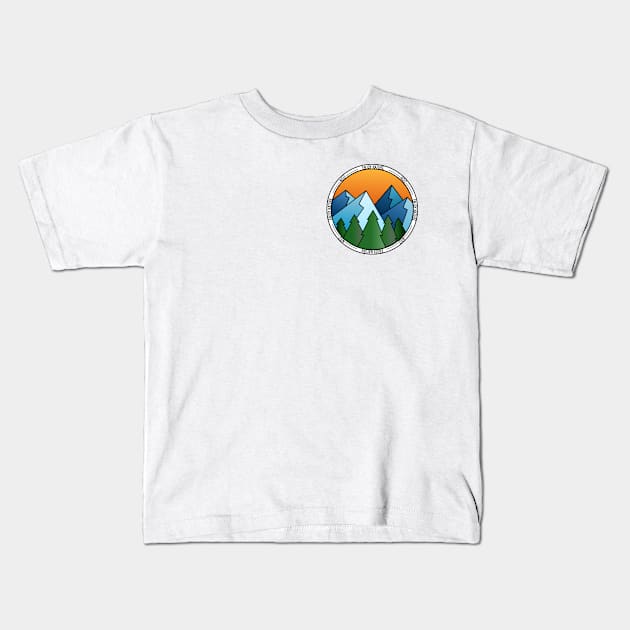 Enjoy Nature ‘Round Kids T-Shirt by NOIZ_ART